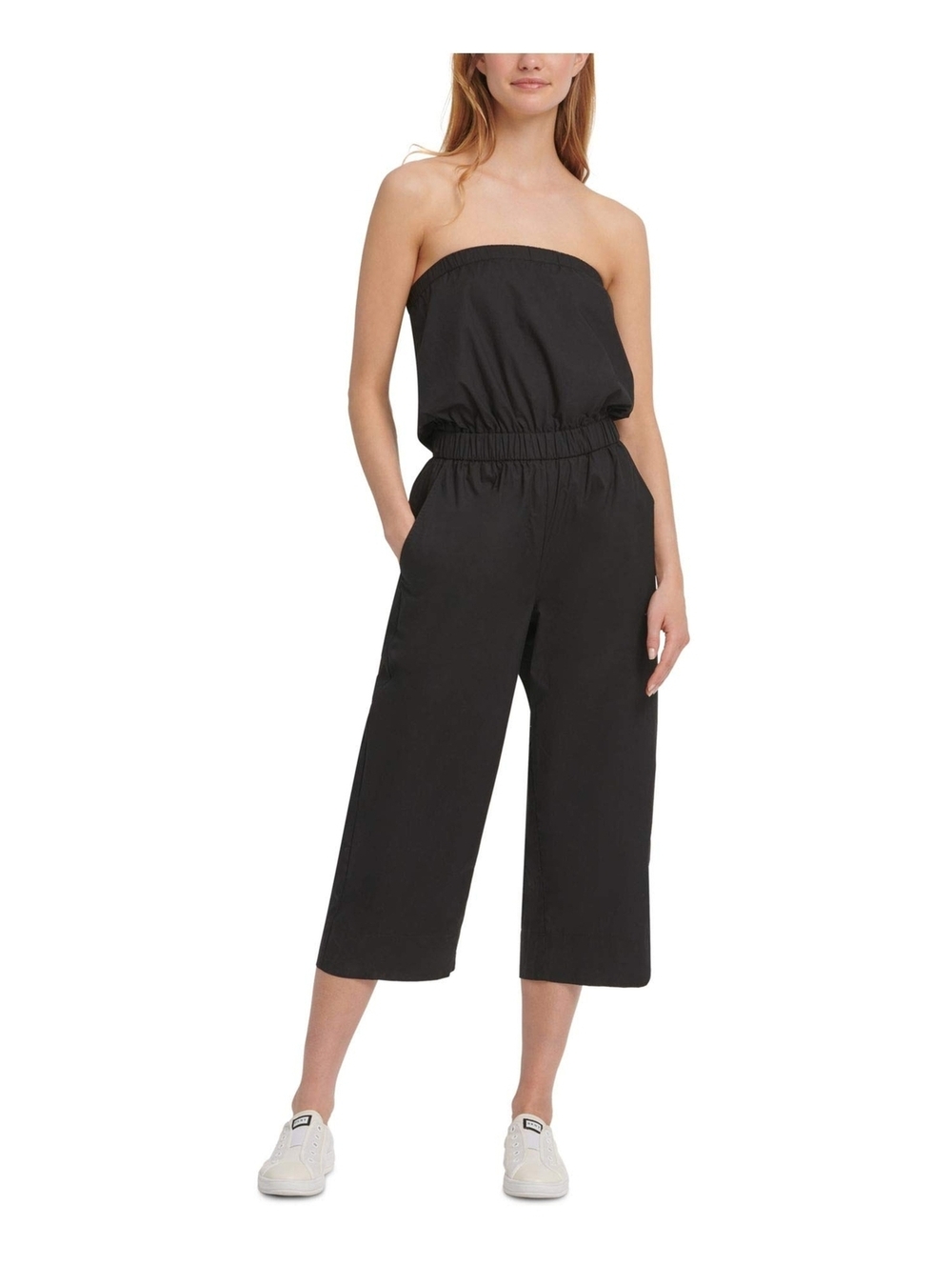 DKNY Strapless Jumpsuit Black LG